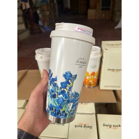 Ly giữ nhiệt SWIG SUCK love Coffee  họa tiết hình hoa 500ml- mẫu ngẫu nhiên [BH: NONE]
