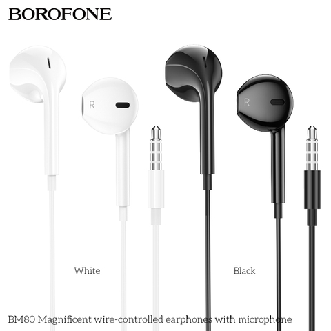 Tai nghe có dây 3.5 Borofone BM80 chính hãng [BH 1 NĂM]