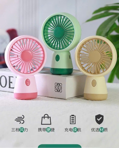 Quạt cầm tay kiêm để bàn ZB121 mẫu mới siêu đẹp [BH 1 Tuần]