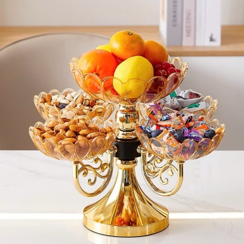 Hộp đựng mứt 5 khay hình đài hoa siêu sang [BH: None] 1l9c11