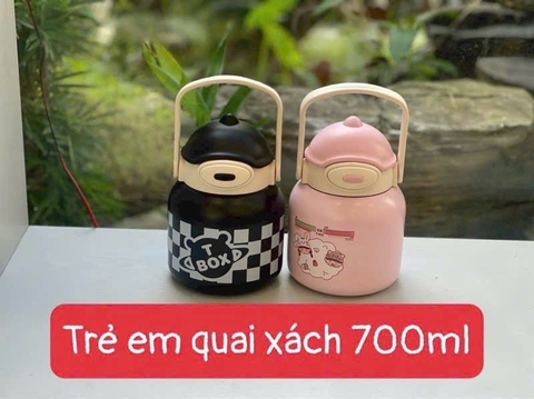 Bình giữ nhiệt trẻ em quai xách 700ml tiện lợi- MẪU VỀ TÙY LÔ [BH: NONE]