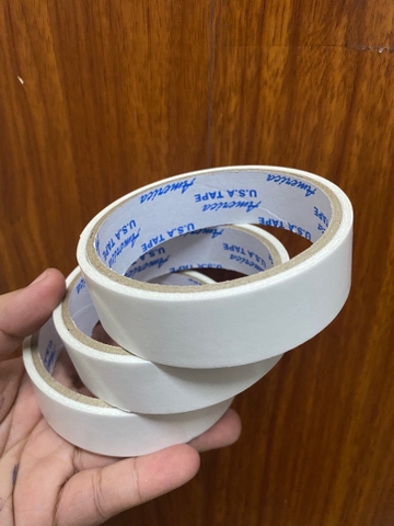 Combo 3 cuộn băng keo 2 mặt mỏng tiện lợi kích thước 2.4p / pktn sale