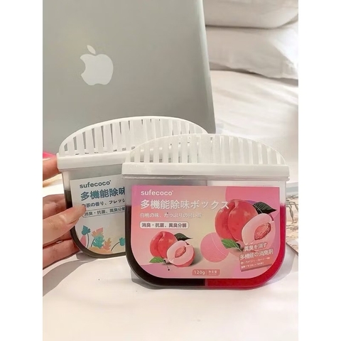 Combo 2 hủ sáp thơm đa năng Nhật Bản SUFECOCO khử mùi tủ lạnh, tủ quần áo, tủ giày v.v - MÙI NGẪU NHIÊN [BH: NONE] 1l9b10