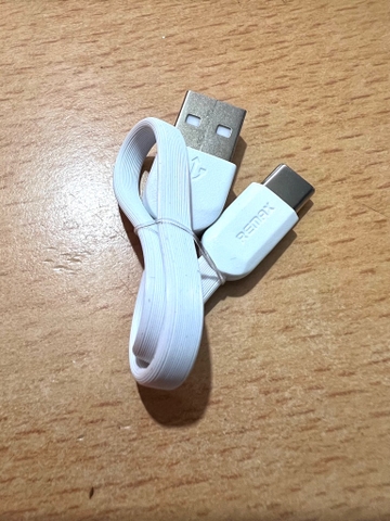 Cáp sạc ngắn 20cm REMAX (usb ra type-c) dây dẹp chính hãng [BH 3 tháng] / pktn sale