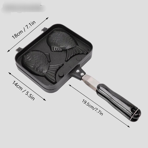 Khuôn/ chảo làm bánh hình cá vàng dùng cho bếp gas, bếp hồng ngoại, bếp cồn  hít hot [BH: NONE]