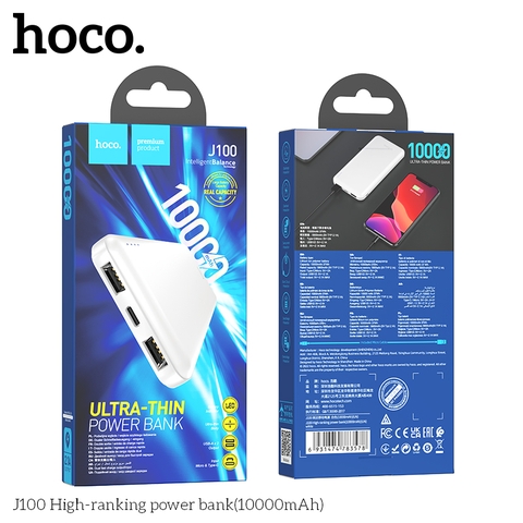 Pin sạc dự phòng Hoco J100 10.000mAh chính hãng [BH 1 năm]
