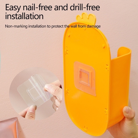 Hộp đựng giấy vệ sinh, khẩu trang, khăn rút hình thú dán tường tiện lợi