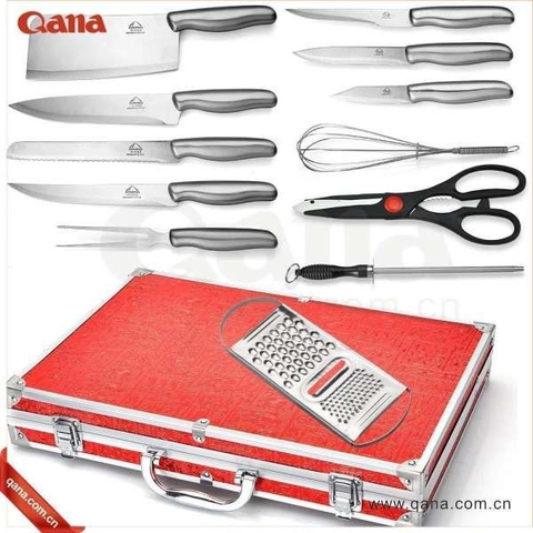 Bộ vali dao làm bếp cao cấp 13pcs xịn cực sang dụng cụ làm bếp