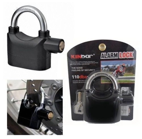 Ổ khóa báo động chống trộm đen loại xịn