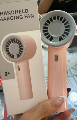 Quạt cầm tay HANDHELD CHARGING FAN 2490 mẫu máy sấy siêu dễ thương