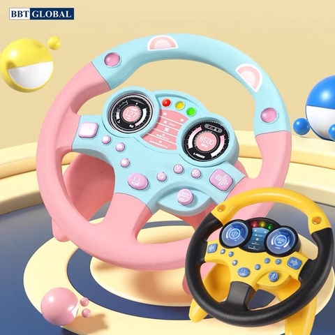 Vô lăng giả định cho bé có nhạc và đèn xoay 360 độ LOẠI XỊN [BH: None]