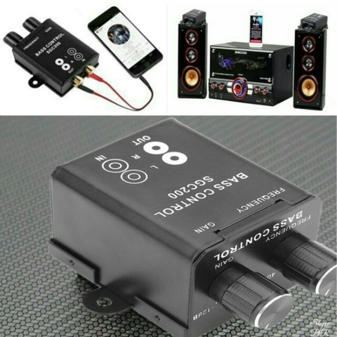 Bộ Tăng Âm, Khuếch Đại ÂM Thanh Chuyên Nghiệp Bass Control Cho Điện Thoại, Laptop, Loa, Âmly, Xe Hơi [BH 1 tuần]