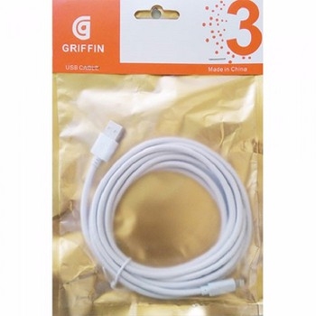 Cáp sạc Griffin 3m iphone 5 6 7 {usb ra iphone lightning} [BH: 1 tháng]