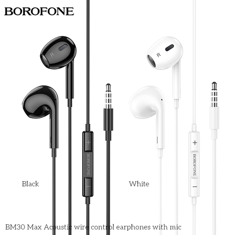 Tai nghe có dây 3.5 BOROFONE BM30 Max có microphone chính hãng [ BH 1 NĂM]