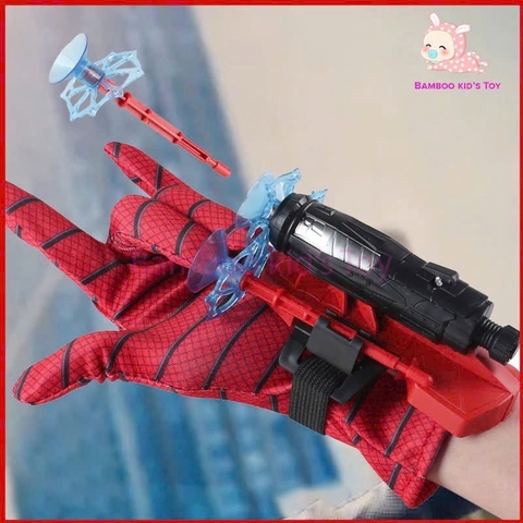 Đồ chơi găng tay giả định phóng phi tiêu Spiderman người nhện bắn tơ cho bé