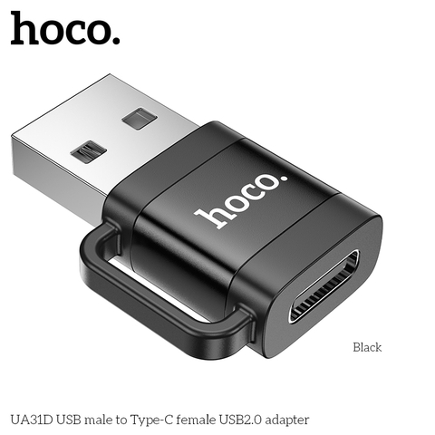 Jack chuyển đổi USB sang Type-C USB 2.0 Hoco UA31D chính hãng [BH: 1 NĂM]