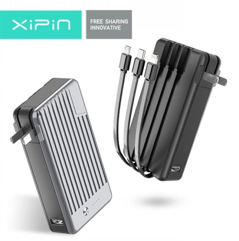 Pin sạc nhanh dự phòng XiPin T106 10.000mAh kèm cáp liền pin chính hãng [BH 6 tháng]