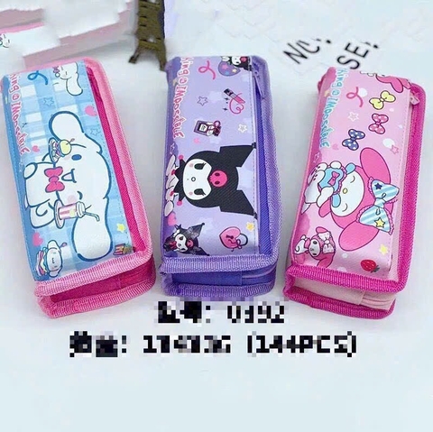 Bóp túi vải đựng bút viết hoạt hình cho bé