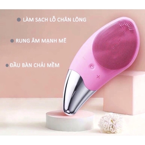 Máy rửa mặt hình hạt đậu Laco Facial Brush [BH 1 tuần]