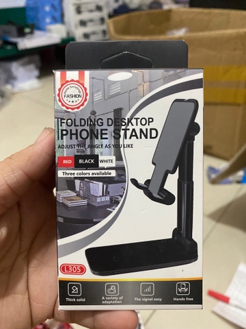 Giá đỡ điện thoại nhựa L305/ F8 Folding Desktop iphone stand [BH: NONE]