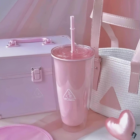 Ly nhựa đựng nước 2 lớp Style 3CE 720ml- màu ngẫu nhiên tuỳ lô [BH: None]