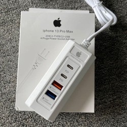 Cóc sạc nhanh dây dài Apple 4 cổng (2 cổng usb vs 2 cổng type-c) sạc iPhone 7 đến 15 Pro Max [BH 1 tuần]