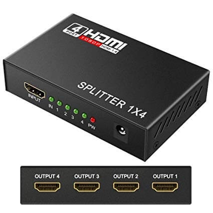 Bộ chia HDMI 1 ra 4 HDMI SPLITTER 1 TO 4 full HD 1080 [BH: 1 tháng] / pktn sale