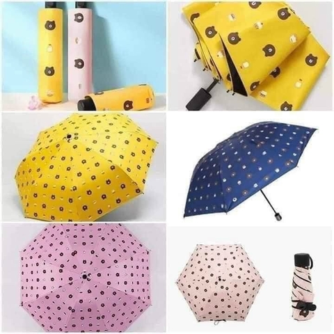 Dù che nắng mưa hoạ tiết gấu p100 [BH: NONE]