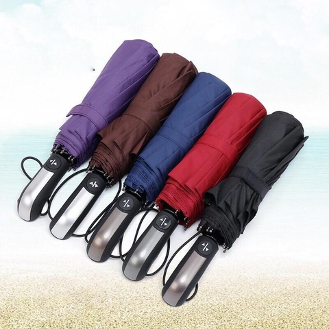 Ô dù đi mưa đóng, mở 2 chiều 10 thanh nan- MÀU SẮC NGẪU NHIÊN TÙY LÔ [BH: NONE]