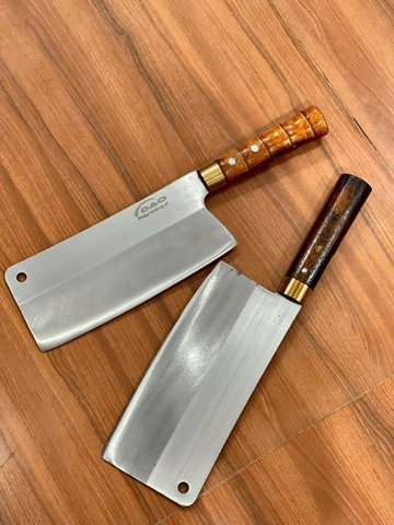 Dao chặt xương cán gỗ Logo Dao chất liệu thép không gỉ [BH: None] 1l1