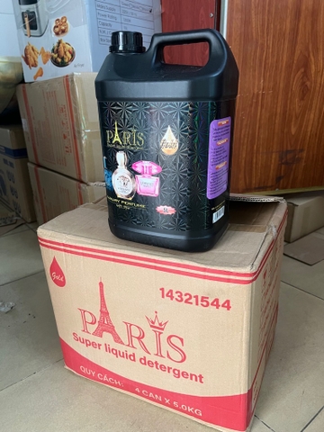 1 Can Nước Giặt Xả Paris 5 Lít Hương Nước Hoa Pháp ( Không Tem, Thùng 4 Can) [BH: NONE]