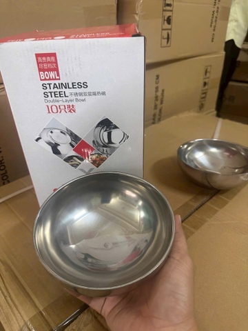 Hộp 10 chén, bát ăn cơm, canh BOWL chống nóng cao cấp [BH: NONE] 1l19d8