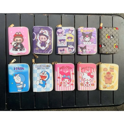 Bóp ví đựng tiền, thẻ siêu kute nhiều ngăn khóa kéo- NHIỀU MẪU VỀ NGẪU NHIÊN [BH: NONE]