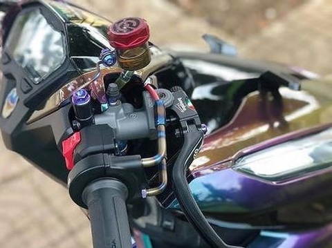 Bình dầu khói BREMBO / NISSIN có PAT Titan 7 màu cho xe máy / pktn sale