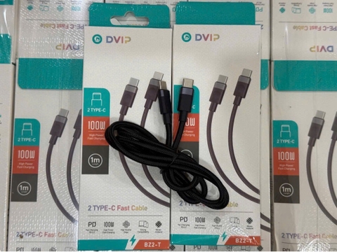 Cáp sạc nhanh 100W Dvip BZ2-T 2 đầu Type C (Type c ra Type c) dây dù [BH: 3 tháng] 59