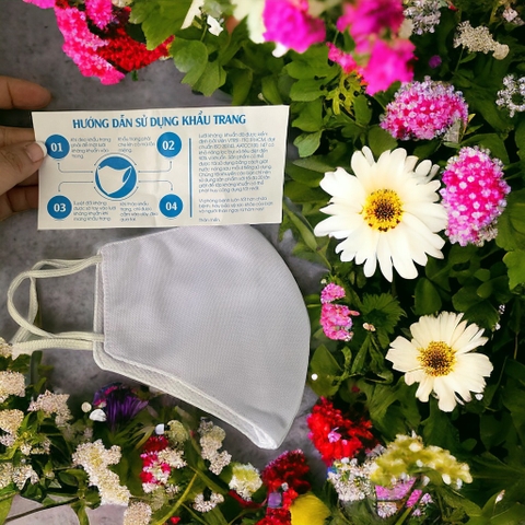 Khẩu trang vải 2 lớp kháng khuẩn tái sử dụng được 20 lần hàng Việt Nam  DG0-05308 / pktn sale