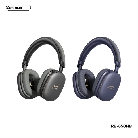 Tai nghe bluetooth REMAX RB-650HB headphone loại chụp tai siêu đẹp pin 800mAh siêu trâu [Bh 1 Năm]