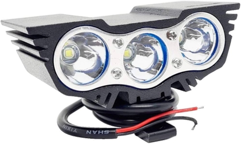 Đèn Trợ Sáng LED Bi Cầu 3 Mắt Cho Xe Máy – Siêu Sáng, Tiết Kiệm Điện (12V-80V)