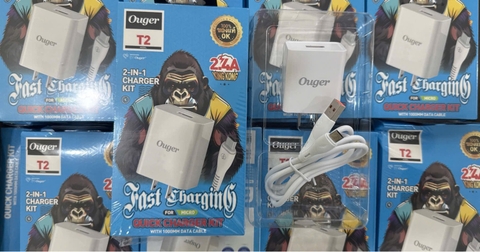 Bộ sạc nhanh 2.4A Kingkong T2 Micro (Cóc 1 cổng usb, Cáp usb ra Micro (a-m)) [BH: 3 Tháng] 59