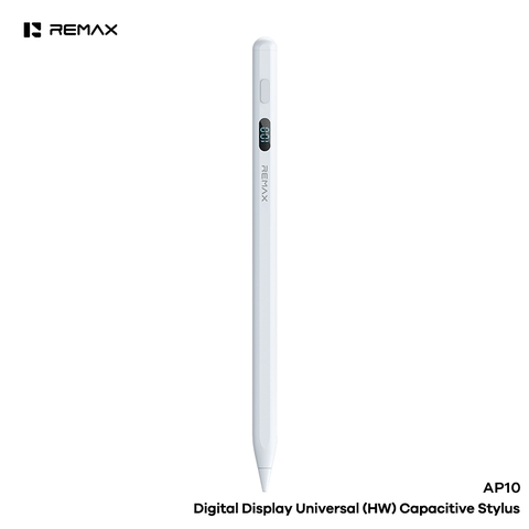 Bút cảm ứng đa năng REMAX AP10 bút có màn hình LCD hiển thị % pin siêu tiện lợi