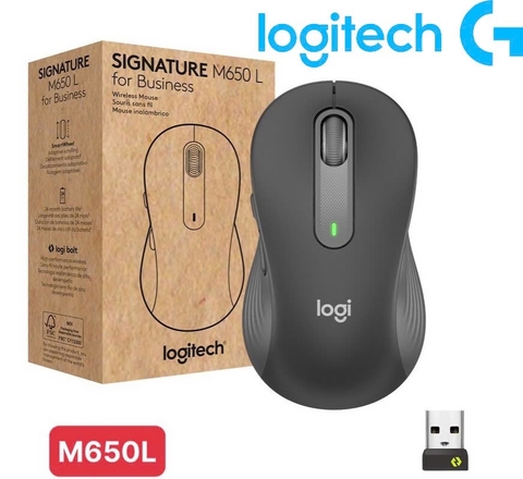 Chuột không dây Bluetooth LOGITECH M650L Silent vừa xài USB vừa Bluetooth siêu tiện lợi [BH 1 Năm]