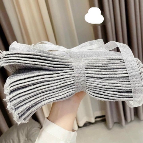 Combo 50 khăn vải xám thấm hút đa năng