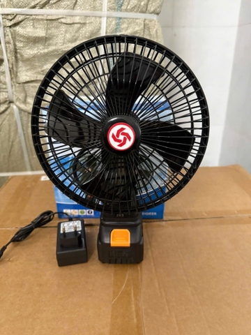 Quạt lồng sắt loại xoay, xài pin máy khoan xịn loại 1 [BH 6 tháng]