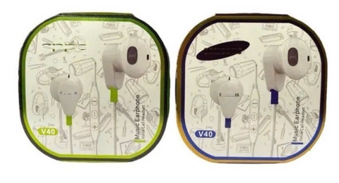 Tai nghe có dây 3.5 SAMSUNG MUSIC EARPHONE V-40 không nút cao su, phối 2 màu [BH: 3 THÁNG]