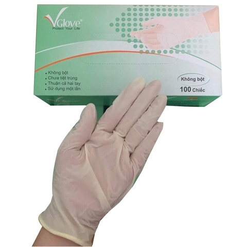 Hộp 100 găng tay y tế Glover (không bột) [BH: None]