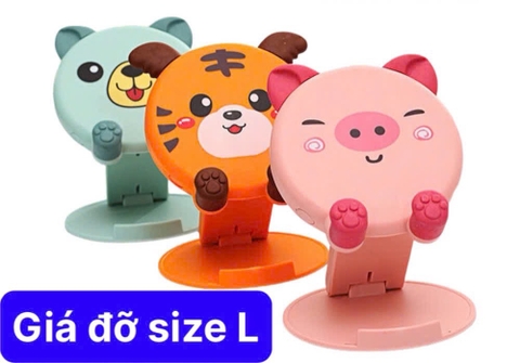 GIÁ ĐỠ ĐIỆN THOẠI HÌNH THÚ SIZE L NHIỀU MẪU TÙY LÔ [BH: NONE] 6l8c10