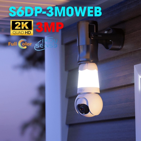 Camera BÓNG ĐÈN IP Wifi IMOU 3K 5MP ngoài trời S6DP siêu nét chính hãng [BH 1 năm]