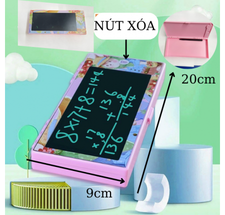 Hộp đựng bút viết 2in1 cho bé kiêm bảng vẽ viết tự xóa thông minh [BH: NONE]