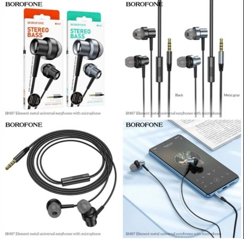 Tai nghe có dây 3.5 BOROFONE BM87 chính hãng [BH 1 năm]