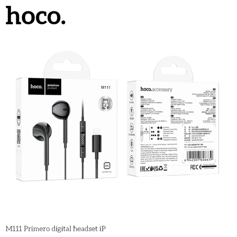 Tai nghe có dây lightning HOCO M111 (ko cần kết nối bluetooth) cho iPhone chính hãng [BH 1 năm]